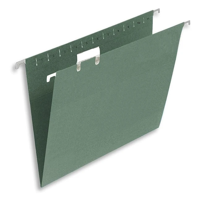 Summit Foolscap Filing Cabinet Suspension Files - Green (25 Pack) - Durable & Efficient