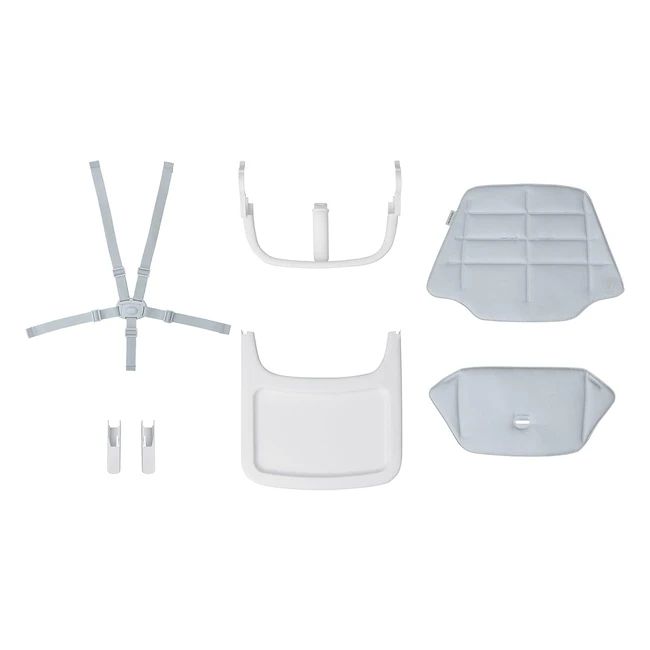 Maxi-Cosi Kit Enfant Nesta - Accessoires pour Chaise Haute Évolutive - Réducteur, Harnais 5 Points, Tablette - Beyond Sky Gris