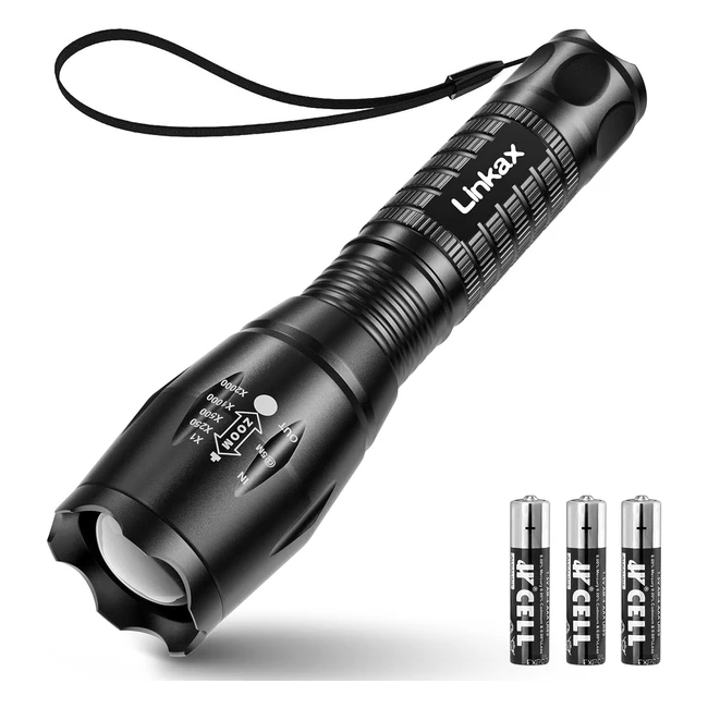 Linterna LED Alta Potencia Linkax Zoomable Mini Ultra Brillante - Ref. 12345