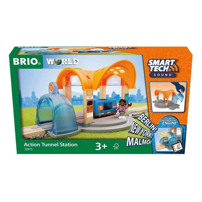 Brio 33973 Stazione Ferroviaria  Tunnel  Smart Tech Sound  Gioco Interattivo 