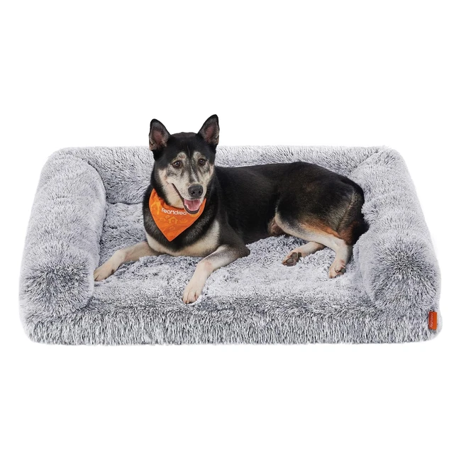 Panier pour chien FluffyHug taille XL - Confort et soutien pour chiens de taille moyenne et grande - Lavable - Gris ombré