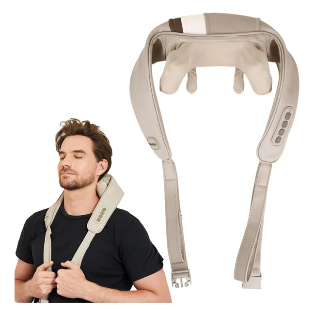 Massaggiatore Cervicale Mebak N1 - Massaggiatore Collo Shiatsu con Calore - Rimu