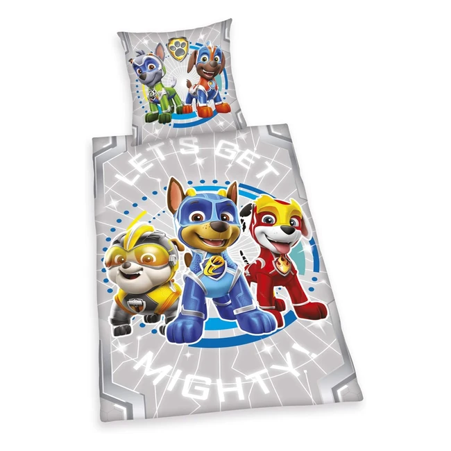 Herding Paw Patrol Glow in the Dark Bettwsche-Set 80x80 cm Kissenbezug 135x2