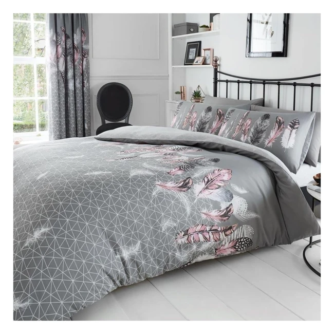 Premium Printed Bedding Sets - GC Gaveno Cavailia - Double Size - Feather Duvet Quilt Cover - Grey