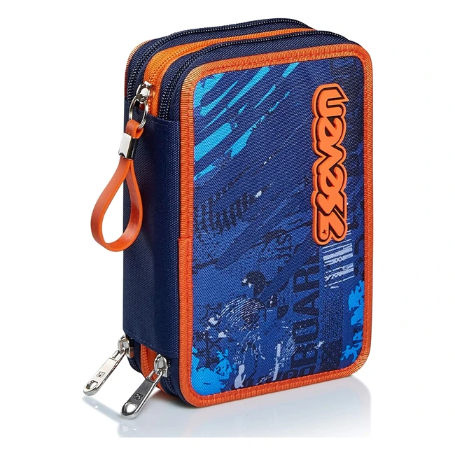 Astuccio 3 Zip Seven Fly Stars - Dimensioni 20 x 125 x 7 cm - Organizzazione e s