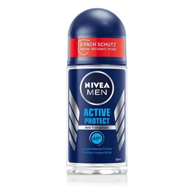 Nivea Men Active Protect Deodorante Roll-on 50ml - Protezione 48 Ore