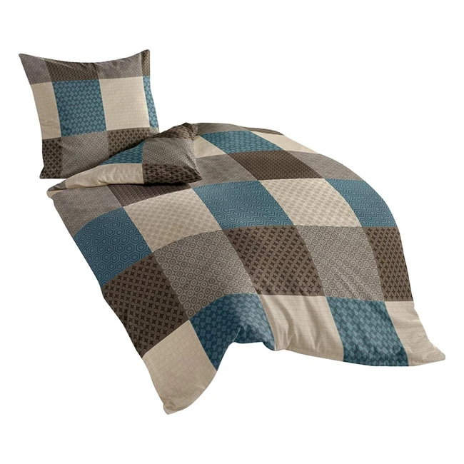 Bierbaum Bettwäsche 6277 Feinbiber Made in Germany Mokka 04 135x200 cm - Hochwertige Qualität