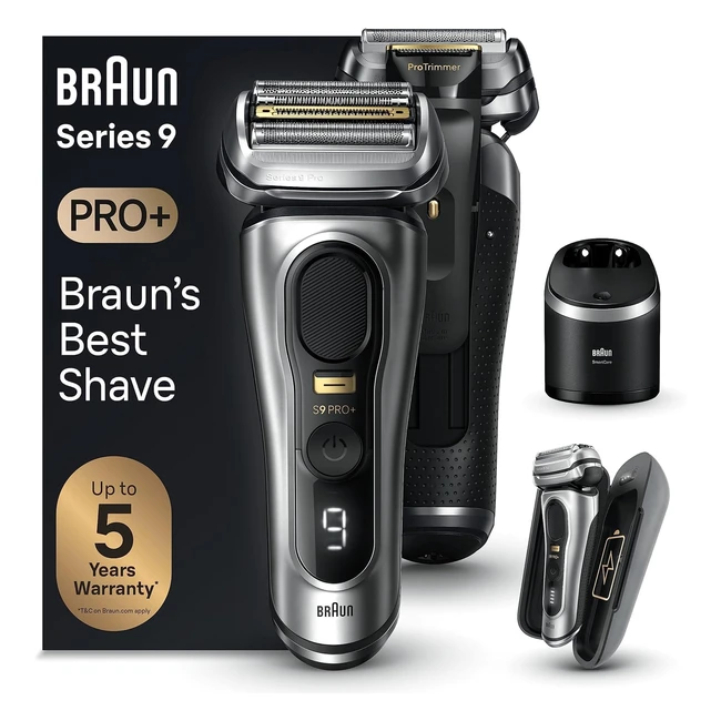 Braun Series 9 Pro - Rasoio Elettrico Barba Rifinitore di Precisione - Lame Fles