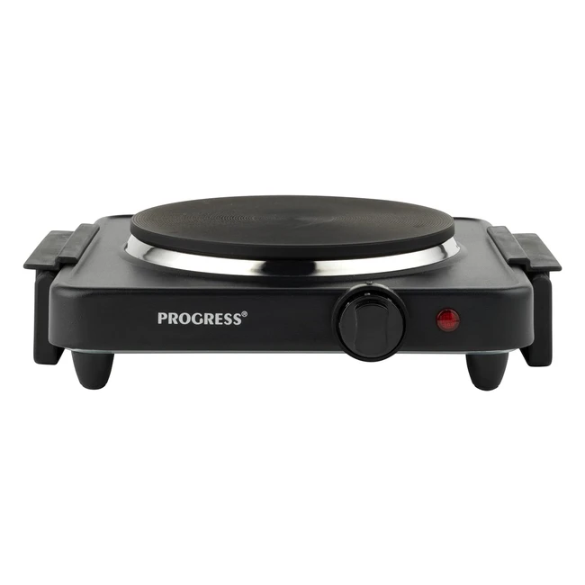 Progress Electric Hot Plate - Portable Kitchen Hob with Carry Handles - Variable