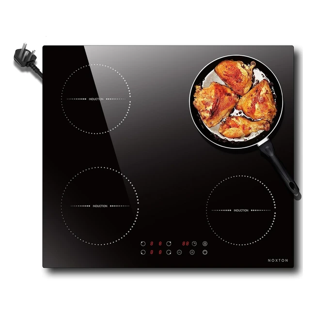 Noxton Plug in Induction Hob 4 Zones Electric Hob 60cm Touch Control