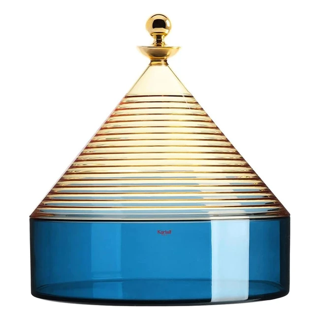 Kartell Trullo Recipiente Amarillo/Azul 27x25cm - Almacenamiento de Diseño