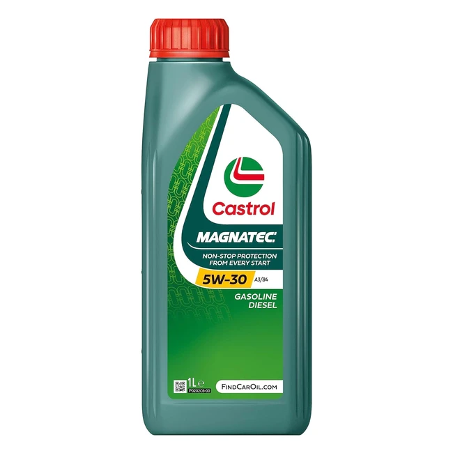 Castrol Magnatec 5W30 A3B4 Motoröl 1L - Sofortiger Schutz - ACEA A3B4 - MB 2265 2295 - Renault VW - Verpackung kann variieren