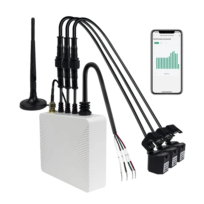 Moniteur dnergie domestique intelligent WiFi triphas - Owon - Rf 80A - S