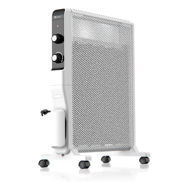 PureMate Heater Oil Free 2000W Electric Radiant and Convection Micathermic Space Heater