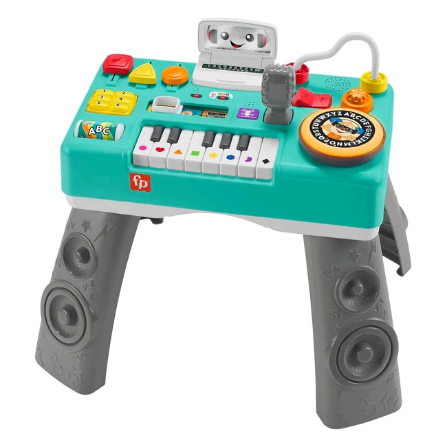FisherPrice Baby Toddler Activity Table - Laugh  Learn DJ Table - Music Toy