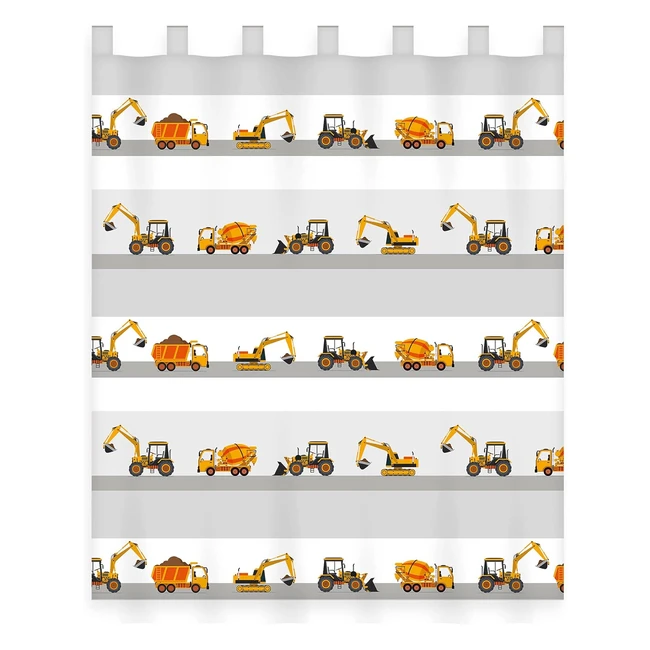 Herding Baustelle Vorhang 140 x 160 cm transparent mit Schlaufen Polyester