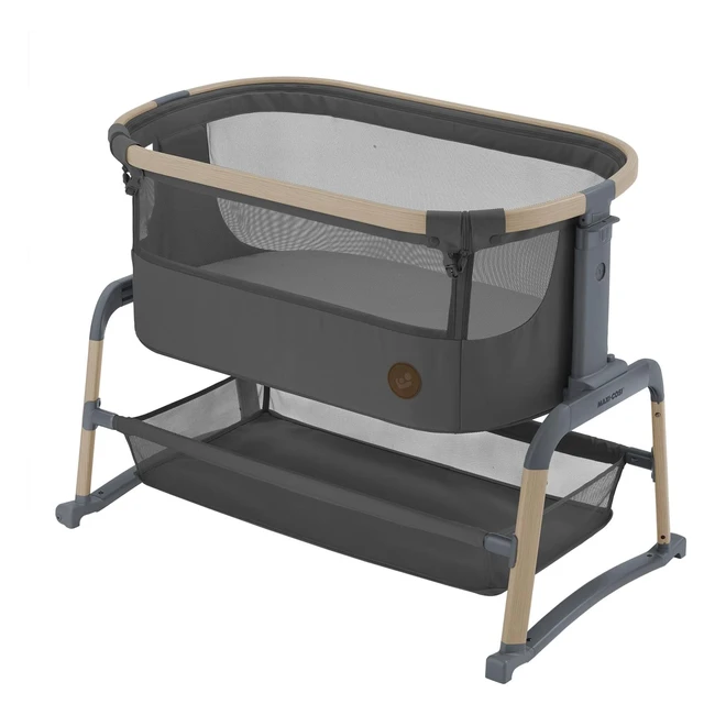 Maxi-Cosi Iora Air Berceau Cododo avec Mode Balancelle - Tissu Recyclé Eco Care en Maille Respirante - Lit Bébé avec Matelas - Jusqu'à 9 kg