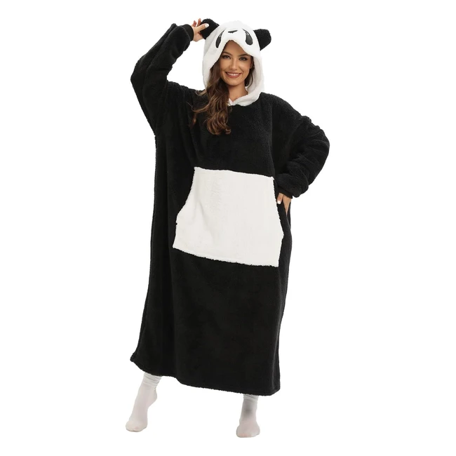 Lathpin Hoodie Sweat Capuche Surdimensionné Unisexe Adulte Couverture Capuche Animal Motif Sweatshirt