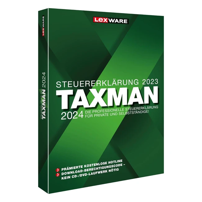 Taxman 2024 FR Steuerjahr 2023 - Minibox Steuererklrungssoftware fr Arbeitne