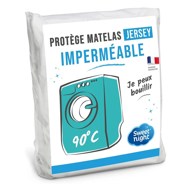 Protège-matelas Sweet Night Sweetnight 160x200 cm - Imperméable et micro-respirante - Lavable 90°C