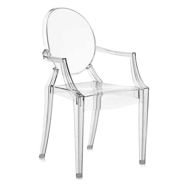 Silla Kartell Lou Ghost Policarbonato Cristal 37x63x39cm