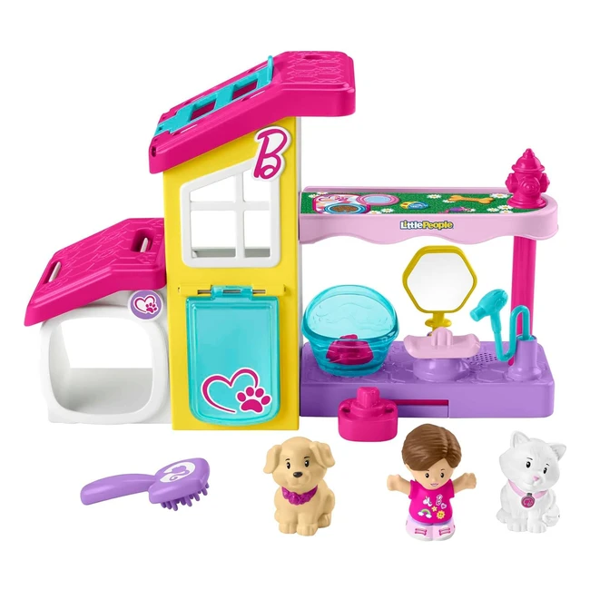 Centro Benessere dei Cuccioli Barbie Little People - Giocattolo per Bambini 18 Mesi