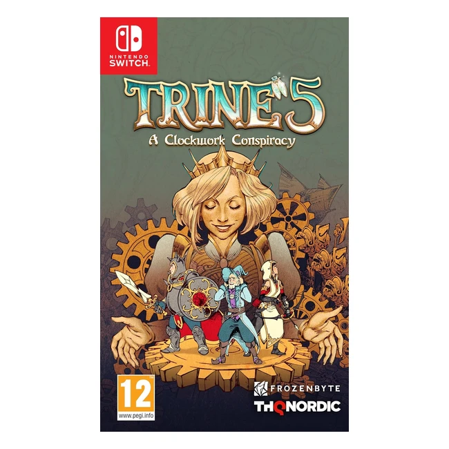 Trine 5 - L'incroyable conspiration - Nintendo Switch - Aventure en 2,5D - Plateformes et énigmes - Jusqu'à 4 joueurs