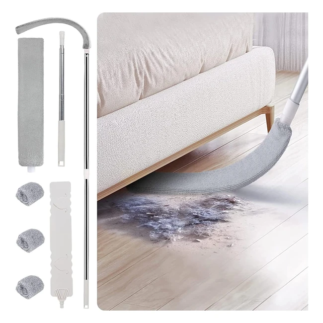 Cepillo de Limpieza de Polvo con Varilla Telescpica de Acero Inoxidable - Li