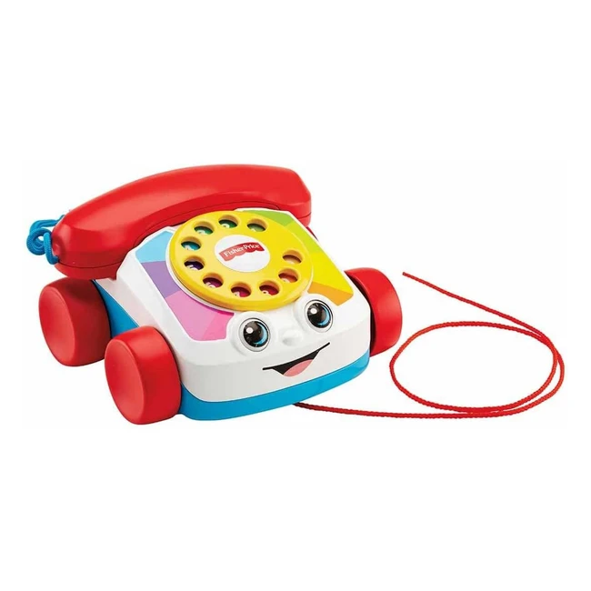 Fisher-Price Toddler Pull Toy Chatter Telephone - Rotary Dial Wheels - Ages 1