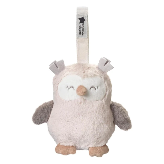 Peluche Quitamiedos y Duermebebs de Viaje Tommee Tippee Ollie el Bho - Sensor de Llanto, 6 Sonidos Relajantes
