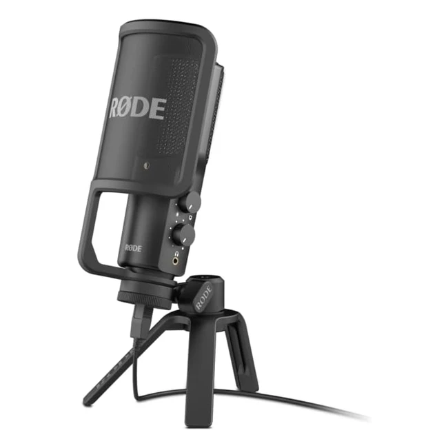 Microphone USB Rode NT-USB - Qualité studio, filtre antipop et trépied inclus