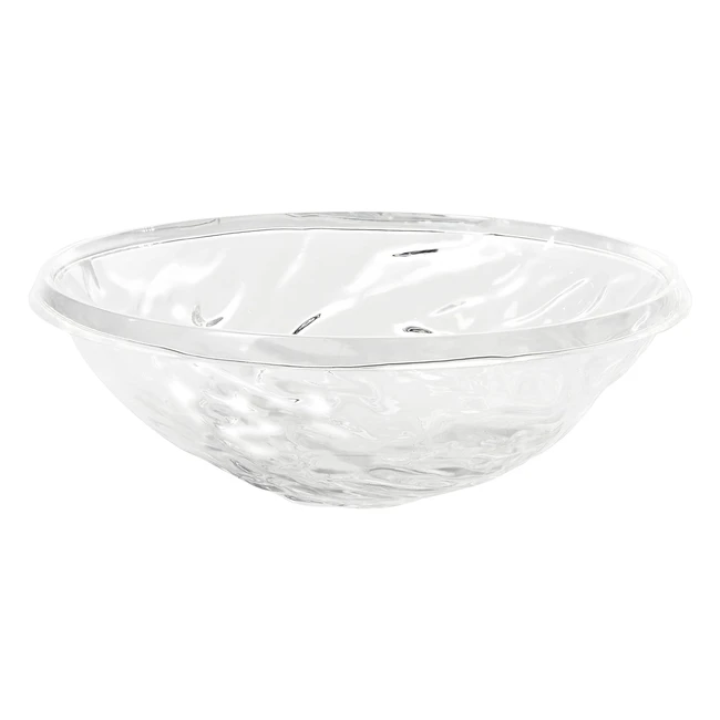 Plateau plastique cristal Kartell Moon 45x15cm - Référence ABC123 - Design Mario Bellini