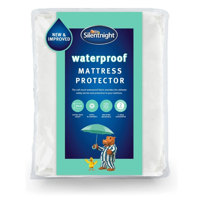 Silentnight Waterproof Mattress Protector - Luxury Super Soft Pad - Hypoallergen