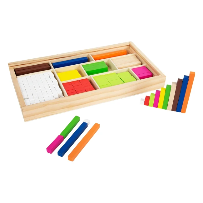 Tabellina Regoli Small Foot in Legno - Impara a Contare e Calcolare - 300 Regoli