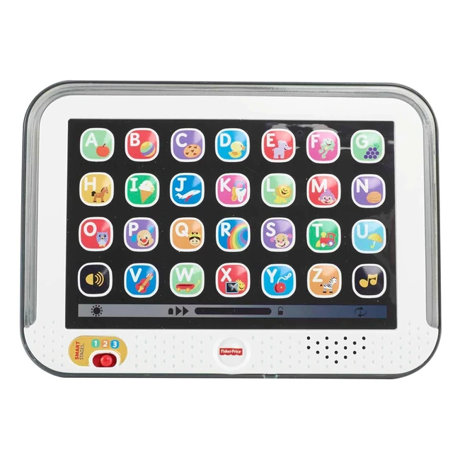 Fisher-Price Pretend Tablet Toddler Learning Toy - Lights Music Smart Stages -