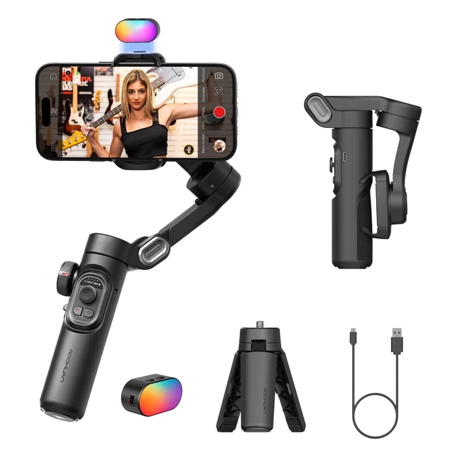 Stabilizzatore Gimbal Smartphone iPhone Video Pieghevole 3-Axis Palmare Portatile Android - Acquista Ora!