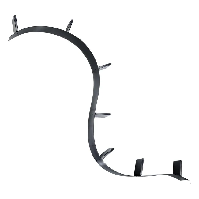 Mensola da parete Kartell Bookworm 7 reggilibri PVC nero