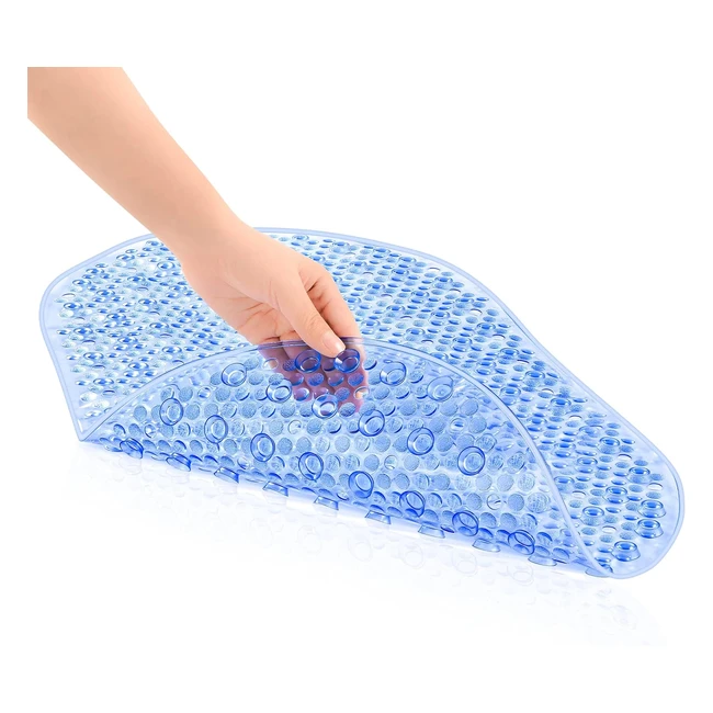 Alfombrilla Ducha Antideslizante Otraki 69x39cm - Ventosas Fuertes - Lavable a Máquina - Resistente al Moho