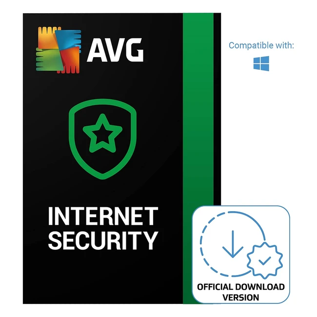 AVG Internet Security Antivirus Protection - 1 Device, 1 Year - PC - Activation Code