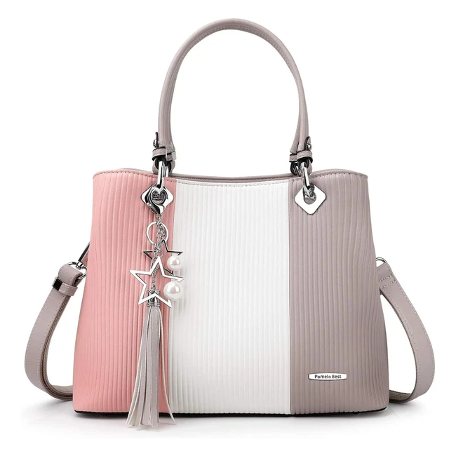 Pomelo Best Handbags for Ladies  Multiple Interior Pockets  Pretty Colour Comb