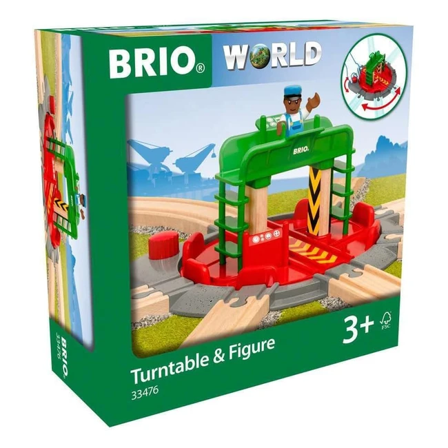 Plaque tournante et personnage Brio World 33476 - Jouet pour garçons et filles dès 3 ans