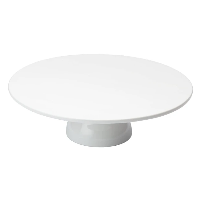 Support  gteau en porcelaine KitchenCraft Sweetly Does It blanc 26 cm x 26