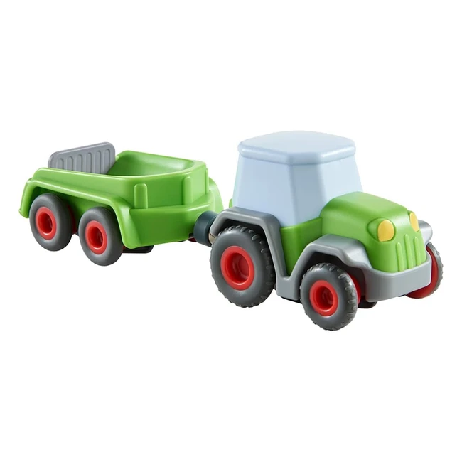 Trattore Haba 305562Kullerb con Rimorchio - Giocattolo per Bambini da 2 Anni in su