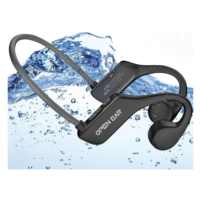 Beartain Swimming Headphones - Bone Conduction IP68 Waterproof Wireless Headset Bluetooth 53 - Open Ear Sports Earphones