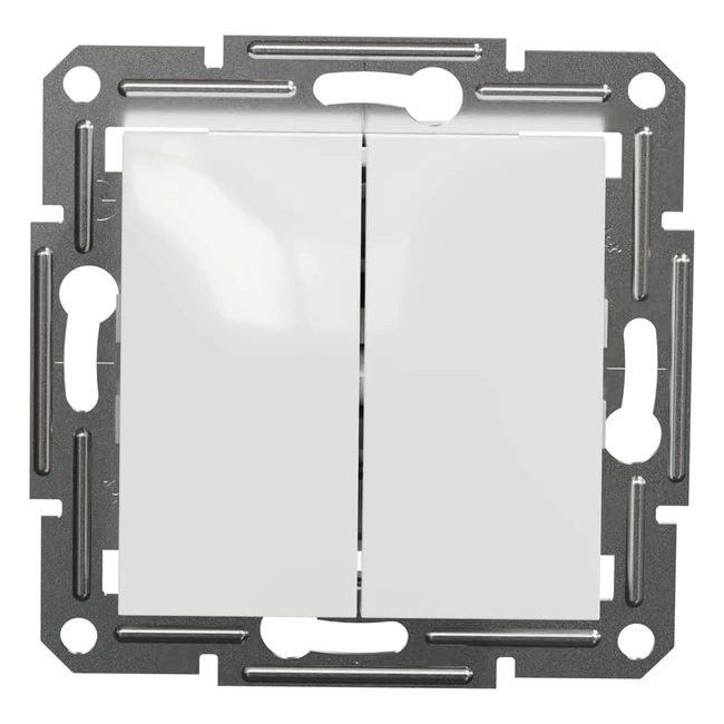 Schneider Electric Asfora EPH0370121D Doppelschalter Unterputz 10 A 250 V Steckk