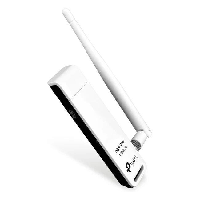 Adattatore USB TP-Link TL-WN722N, Alta Velocità 150Mbps, Antenna Staccabile, WPS
