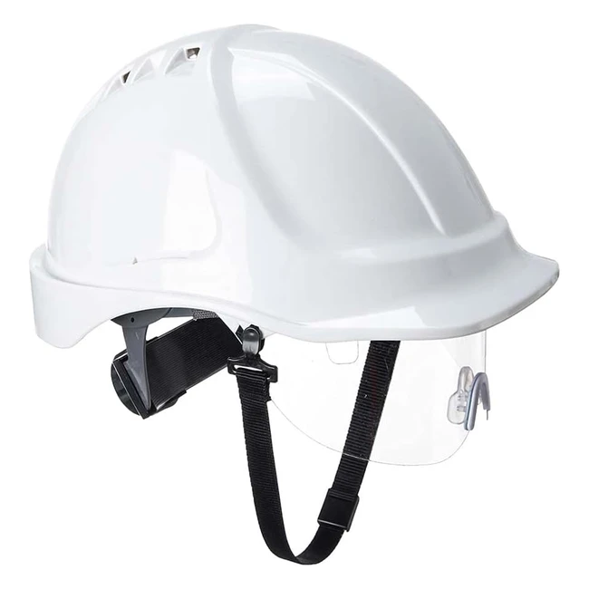 Casco Endurance PW55WHR con Visiera - Bianco - Vestibilità Sicura e Confortevole