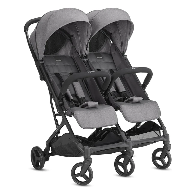 Poussette Double Inglesina Twin Sketch Grey - Référence 12345 - Confort et praticité