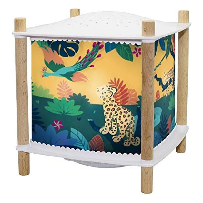 Veilleuse Lanterne Révolution 20 - Trousselier Savane - Projecteur d'étoiles musical