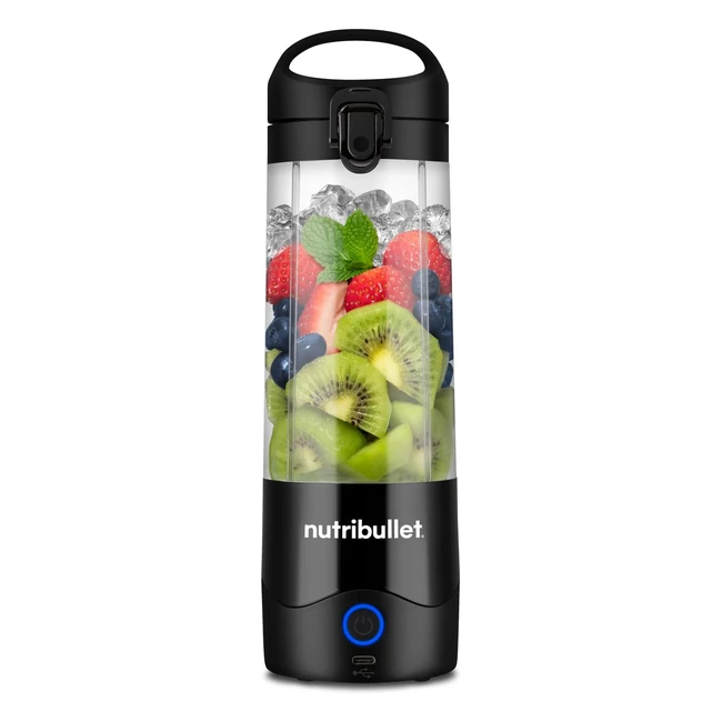 Blender portable Nutribullet - Léger, tasse Tritan sans BPA 475ml, lame en acier inoxydable 4 points, chargeur USB-C